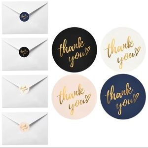 1 Roll, 500 Stickers, Thank You Label for reseller, 2.5cm